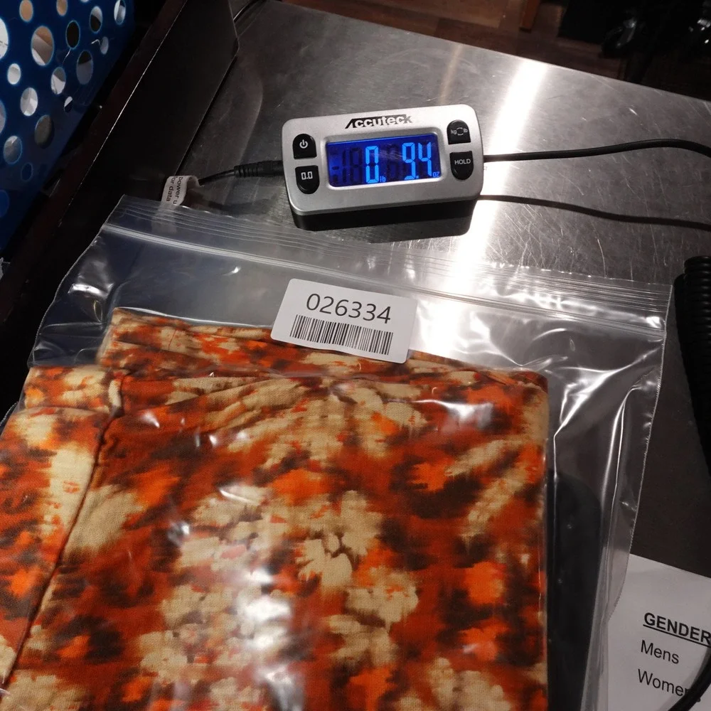 Zara Tie Dye Wide Leg Pants S Orange Beige Womens Linen Cotton Boho‎ Floral - Picture 12 of 12